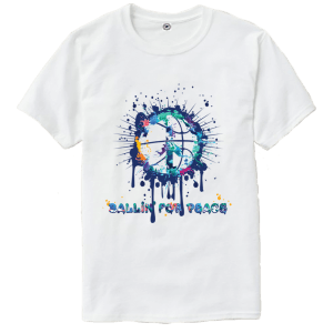 Ballin' For Peace Blue Drip Unisex T-Shirt