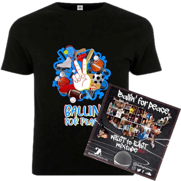 Ballin' For Peace Mixtape/T-shirt Bundle