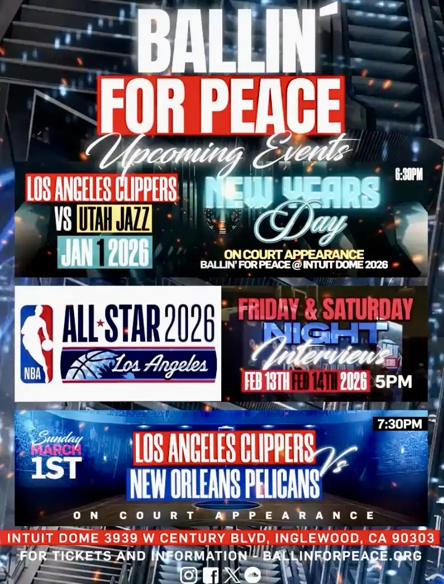 Ballin' For Peace Los Angeles Clippers vs Utah Jazz 2026